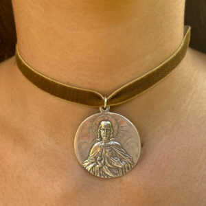medalla escapulario madre del corazon del niño jesús