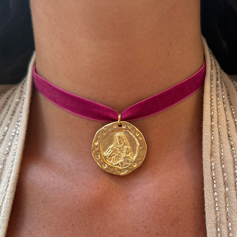 medalla virgen de la merce oro