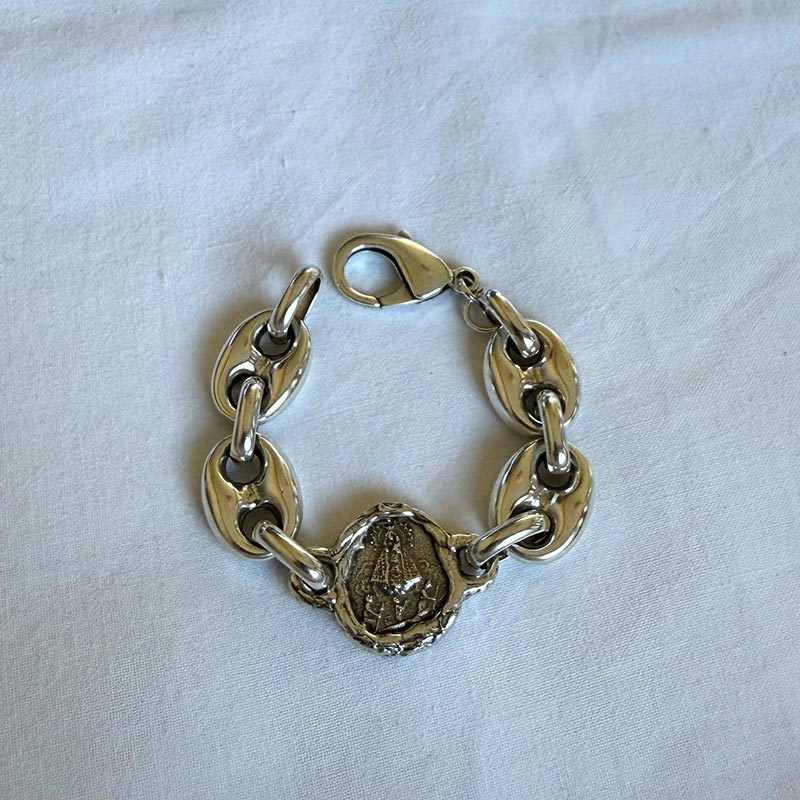 pulsera eslabones virgen de la caridad