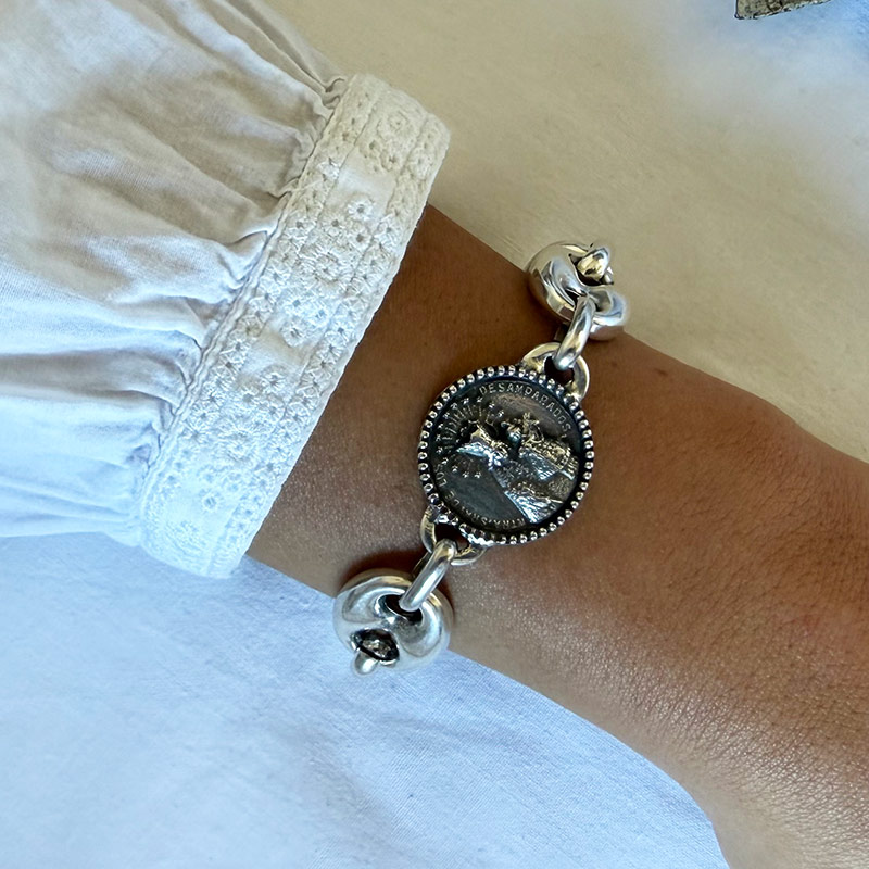 pulsera eslabones virgen de los desamparados