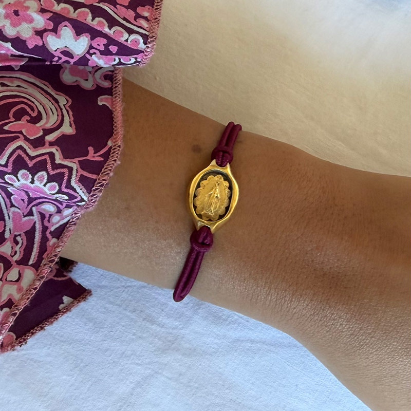 pulsera milagrosa mini oro