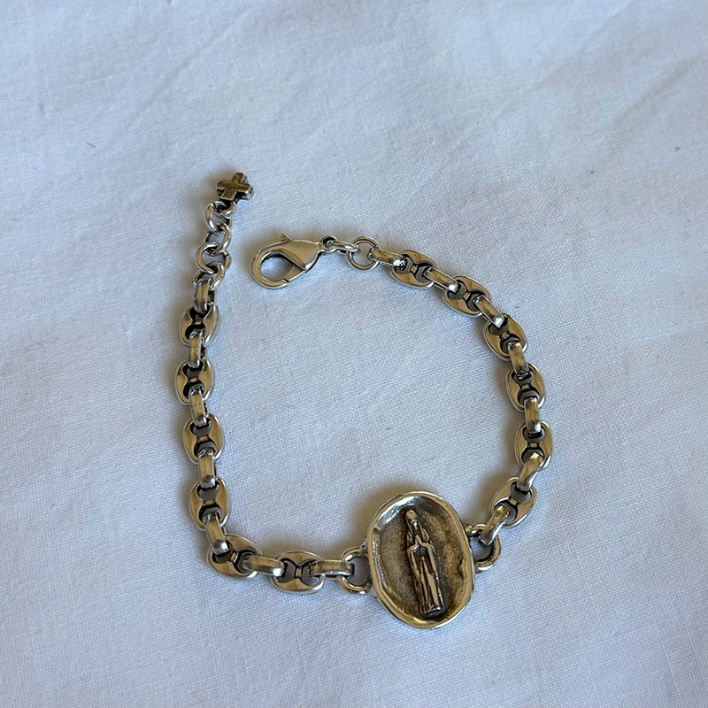 pulsera virgen de lourdes calabrote clasico