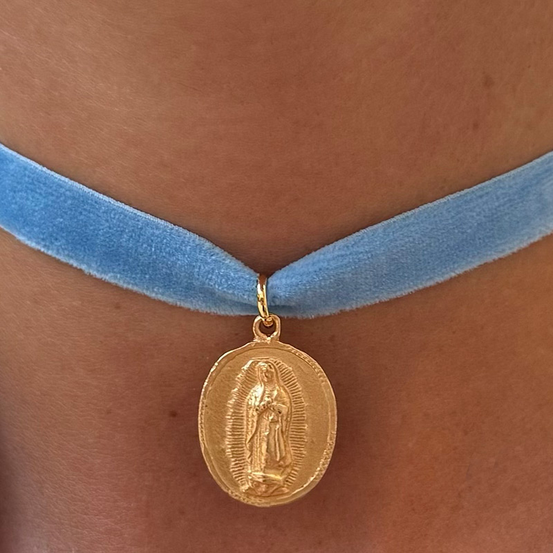 medalla virgen de guadalupe pequena oro