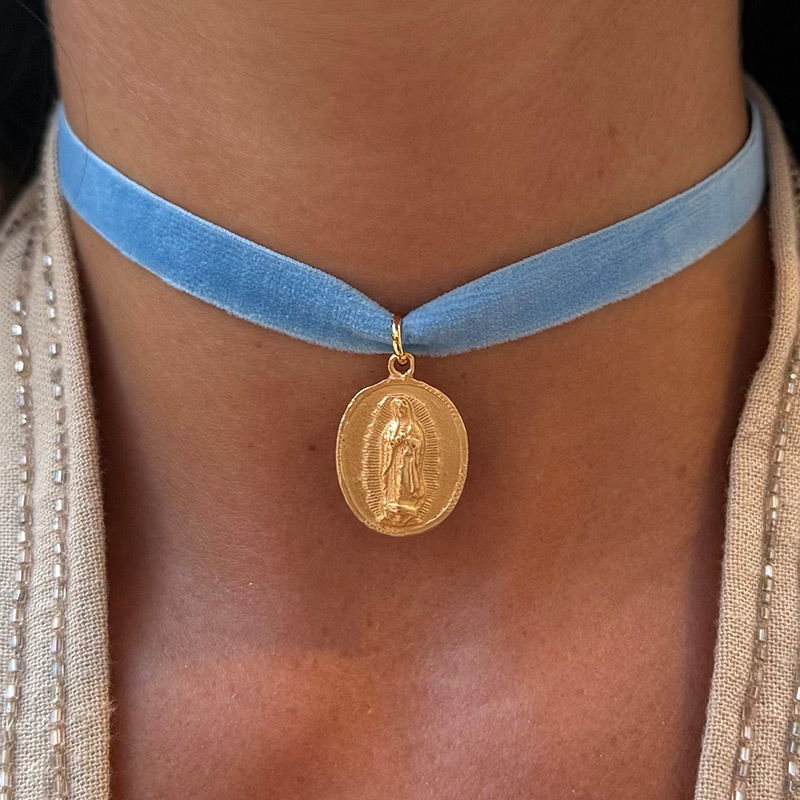 medalla virgen de guadalupe pequena oro