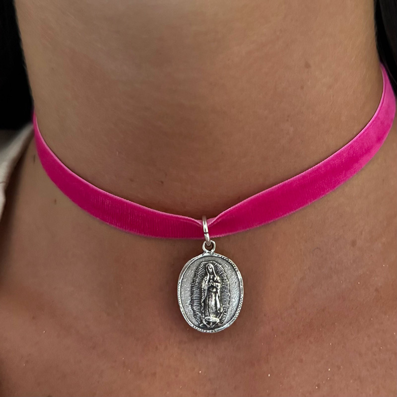 medalla virgen de guadalupe pequena plata